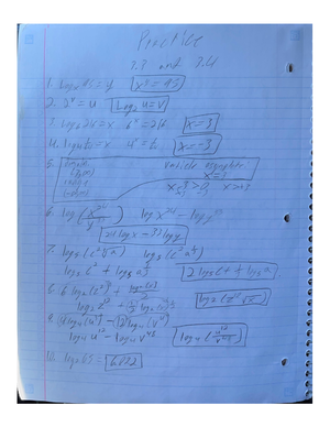 Math Conversions - practice - MATH 126 - CSN - Studocu