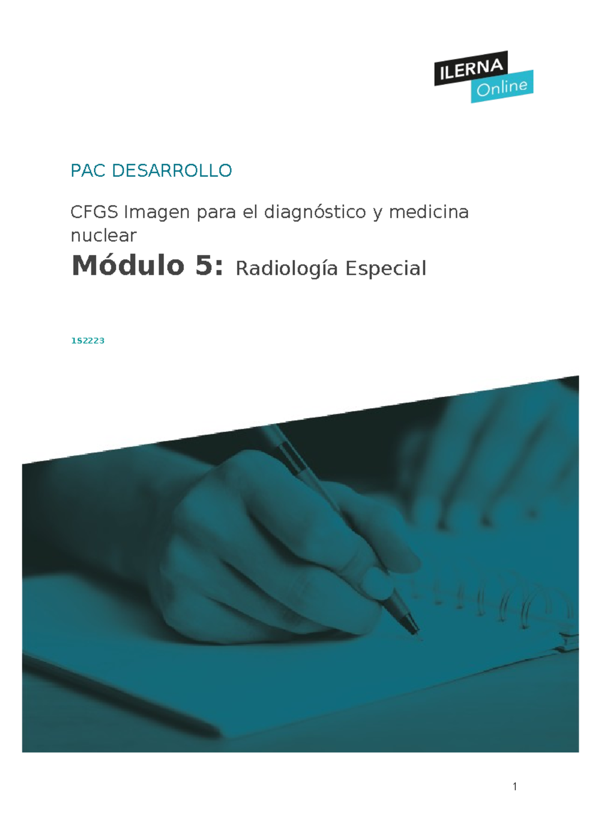 M05 PAC Desarrollo - PAC DESARROLLO CFGS Imagen para el diagnóstico y ...