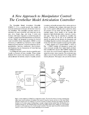 Albus 1975 - Data Storage in the Cerebellar Model Articulation ...