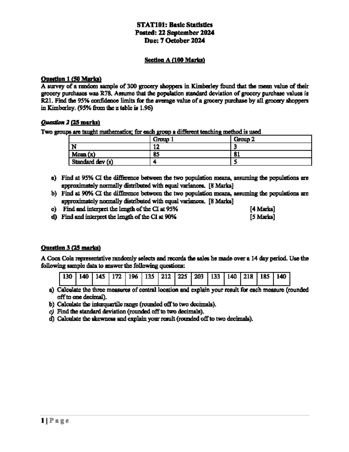 Stata Assignment 2 - overrall work that was done in this course ...