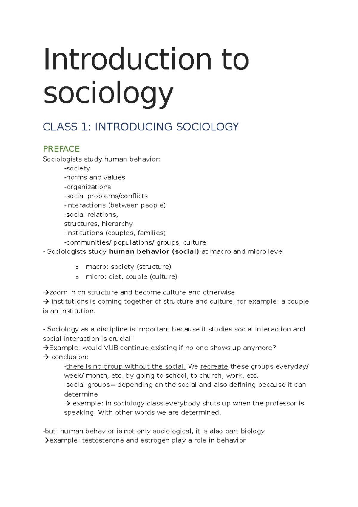 sociology essay intro