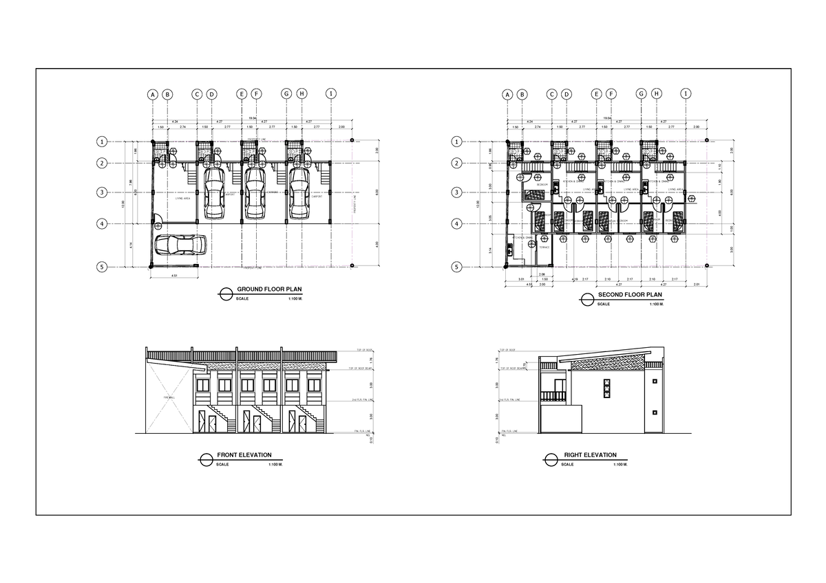 1-2 - Arch - 1 2 BEDROOM T&B KITCHEN & DINING LIVING AREA T&B T&B T&B ...