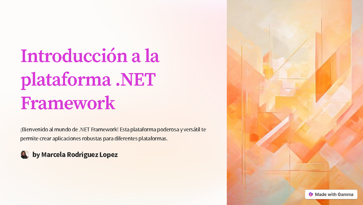 Introduccion a la plataforma NET Framework - Introducción a la ...