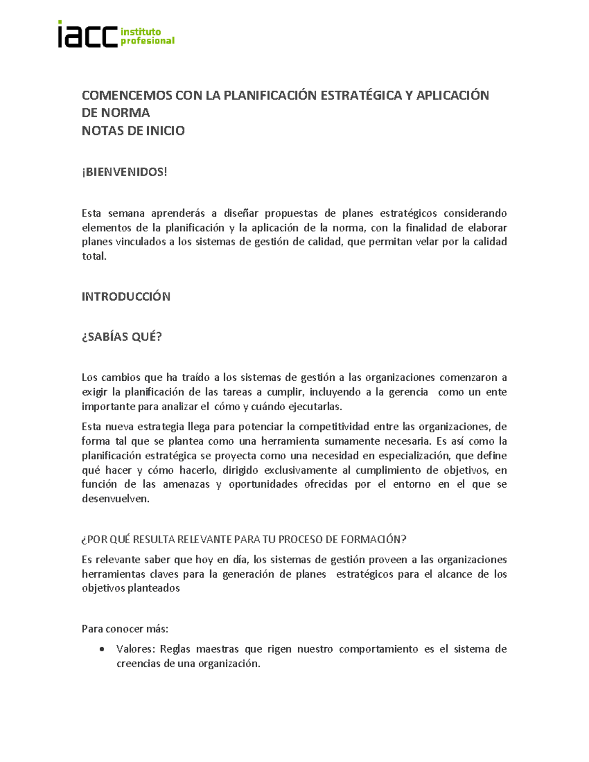 S5 Notas Inicio ACC Gstcl 1202 - COMENCEMOS CON LA PLANIFICACI”N ESTRAT ...