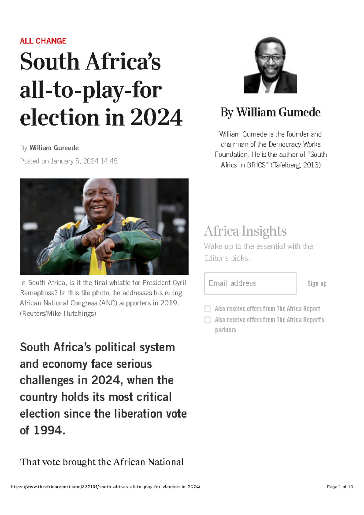 South Africa’s all-to-play-for election in 2024 - The Africa Report ...