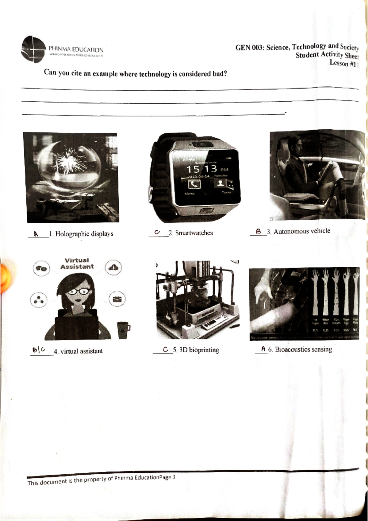 GEN 3 Module 11 13 - Tama to - PHINMA EDUCATION GEN 003: Science ...