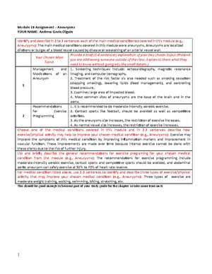 4324 Mod 07 Assignment Study Guide - Module 7 Assignment – Chronic ...