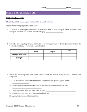 EXAM PRACTICE PREP NOTES - Biology 110 Unit One Study Guide and ...