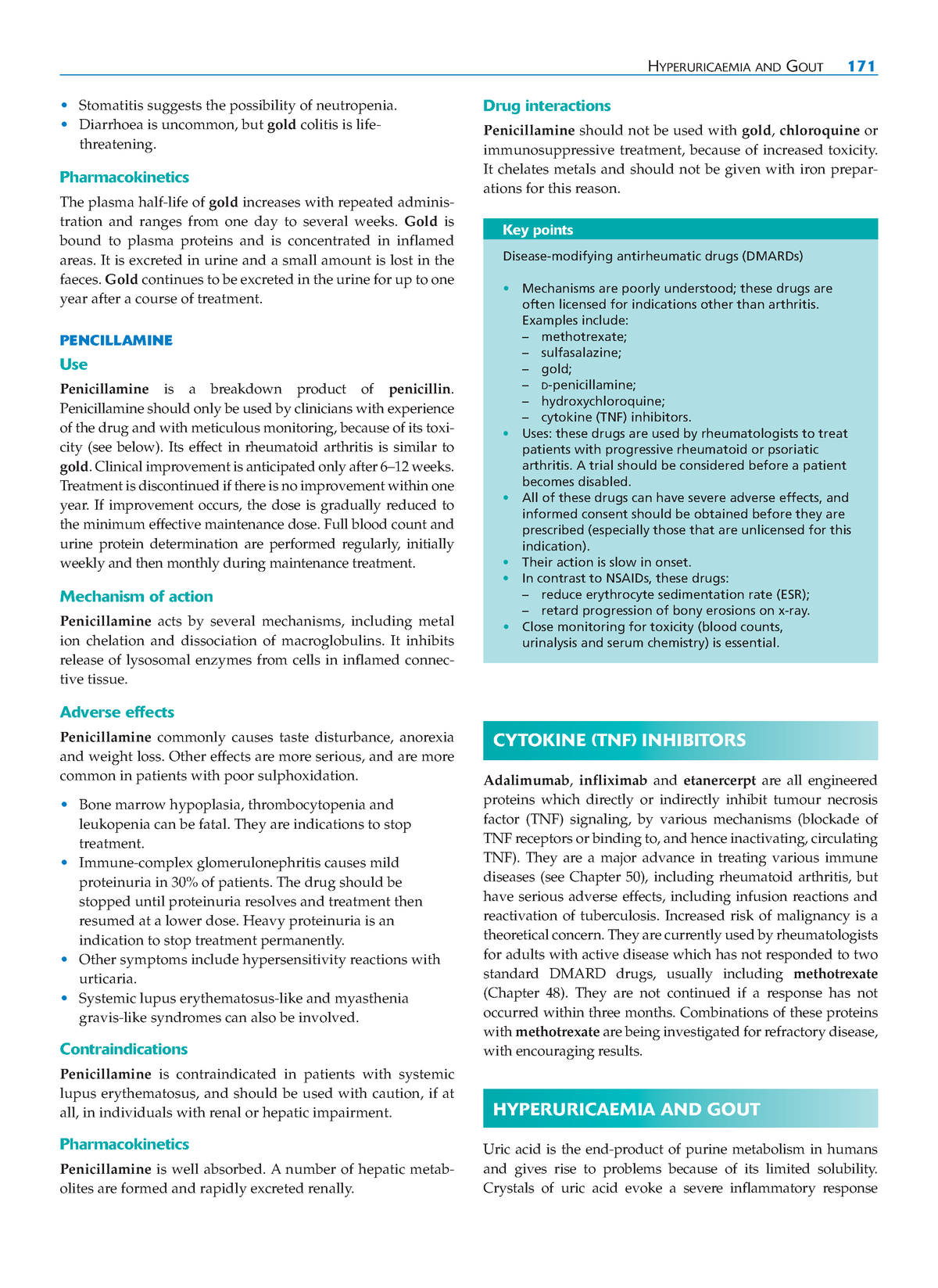 Clinical Pharmacology- Penicillamine - Stomatitis suggests the ...