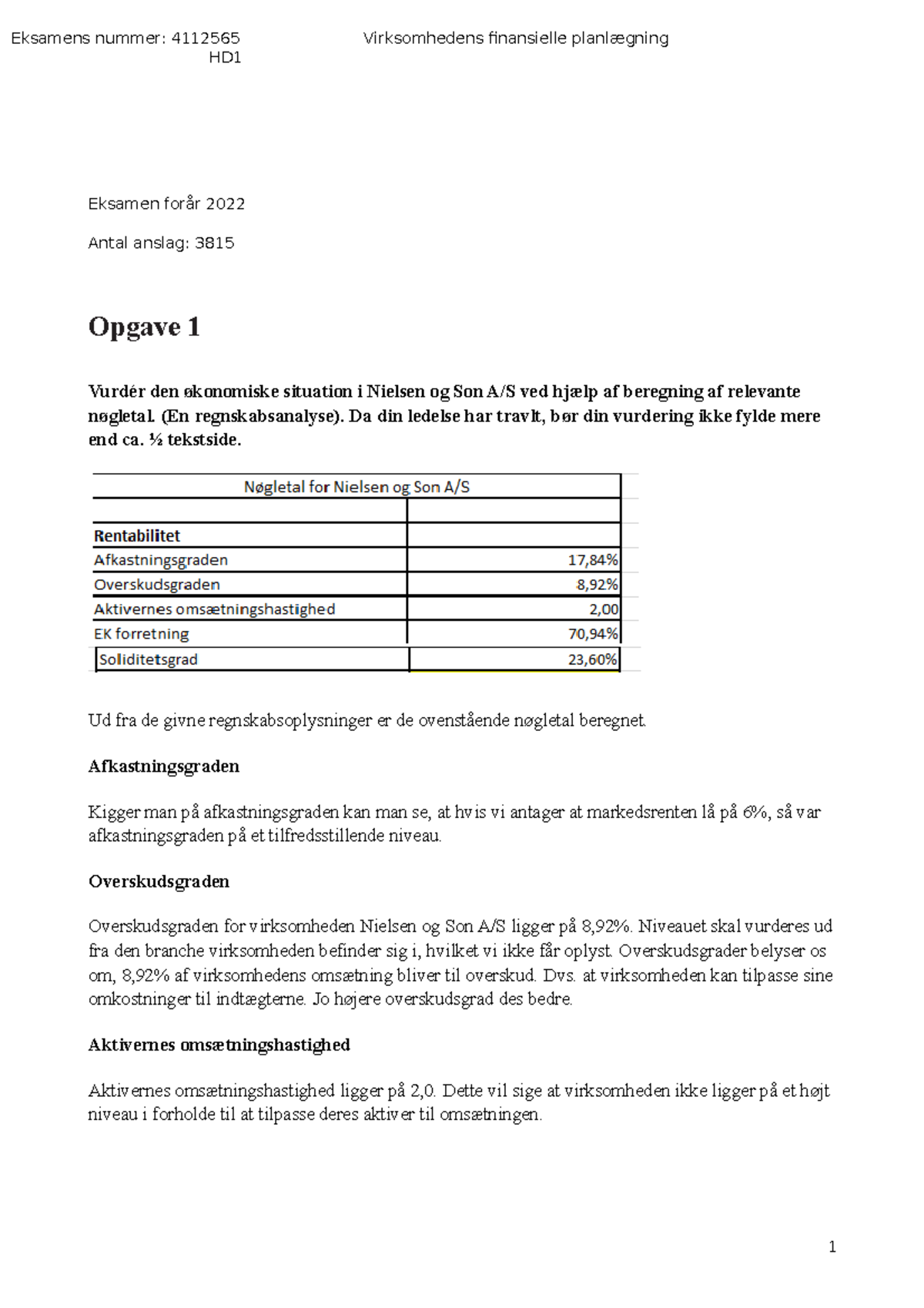 Eksamen Forår 2022 - Noter Til Dataanalyse - Eksamens Nummer: 4112565 ...