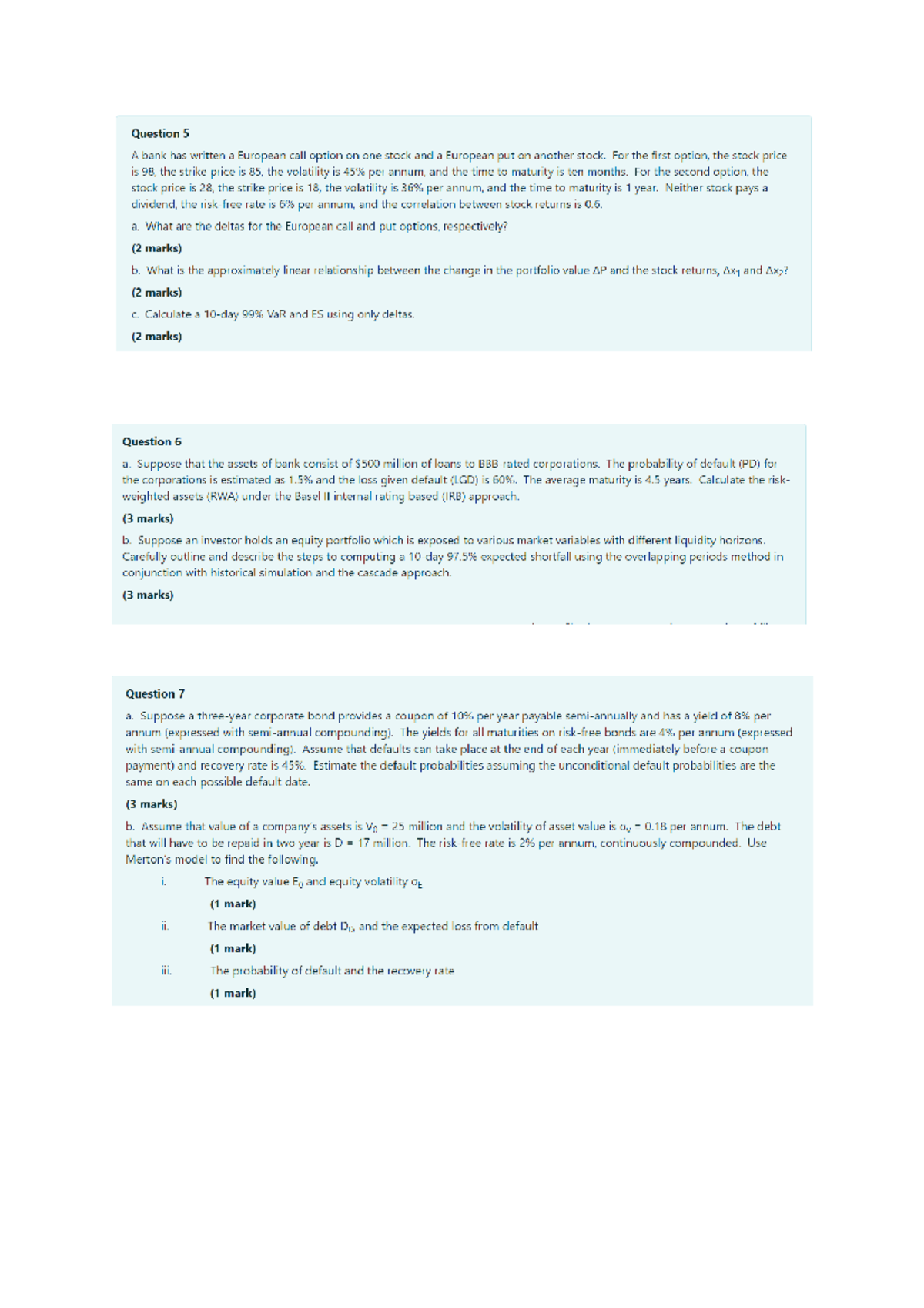 Exam Questions Afin3028 2021 S2 - AFIN328 - Studocu