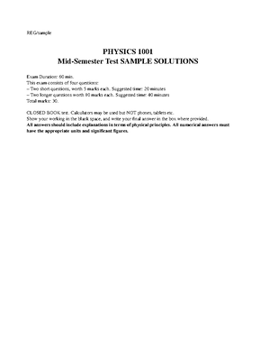 PHYS1001 2021S1 formula sheet-1 - PHYS1001 Semester 1, 2021 Page 1 of 2 ...