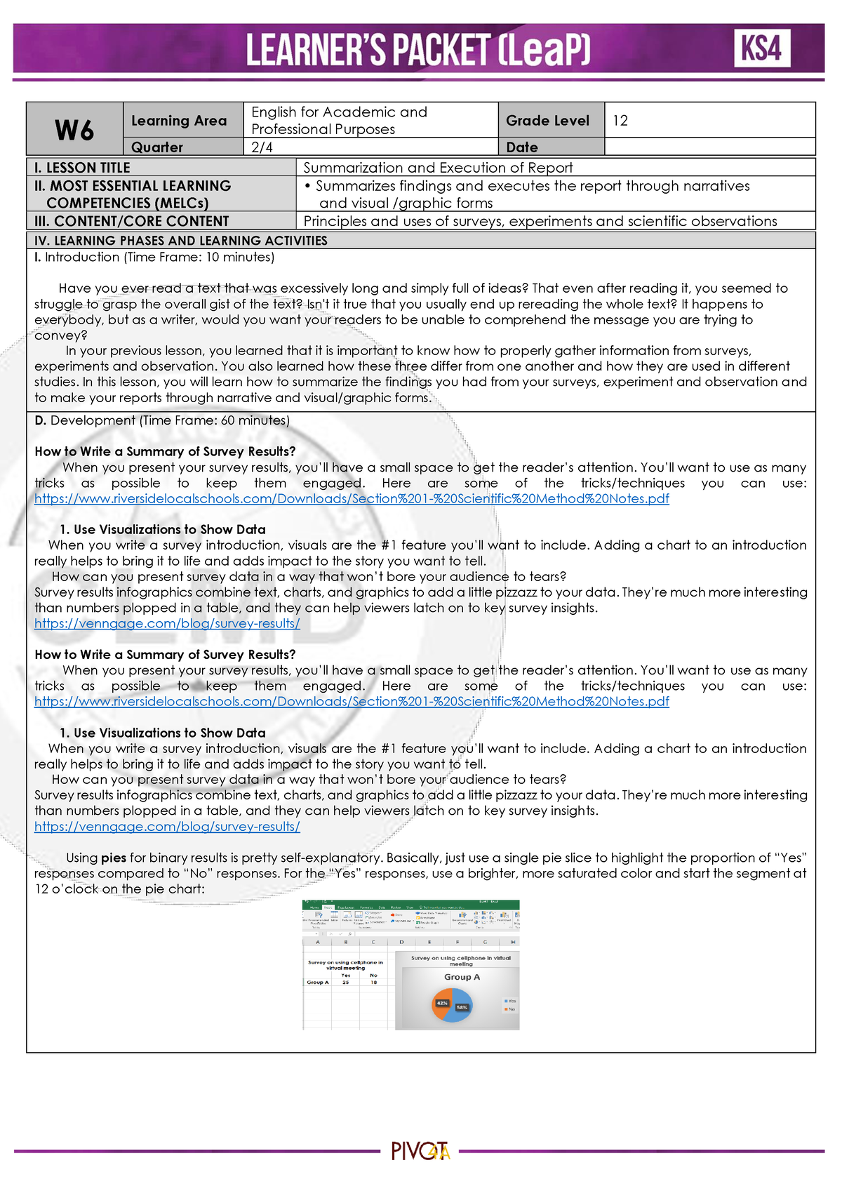 Q4 Applied EAPP WK6-1 - Lectured Notes - W Learning Area English For ...