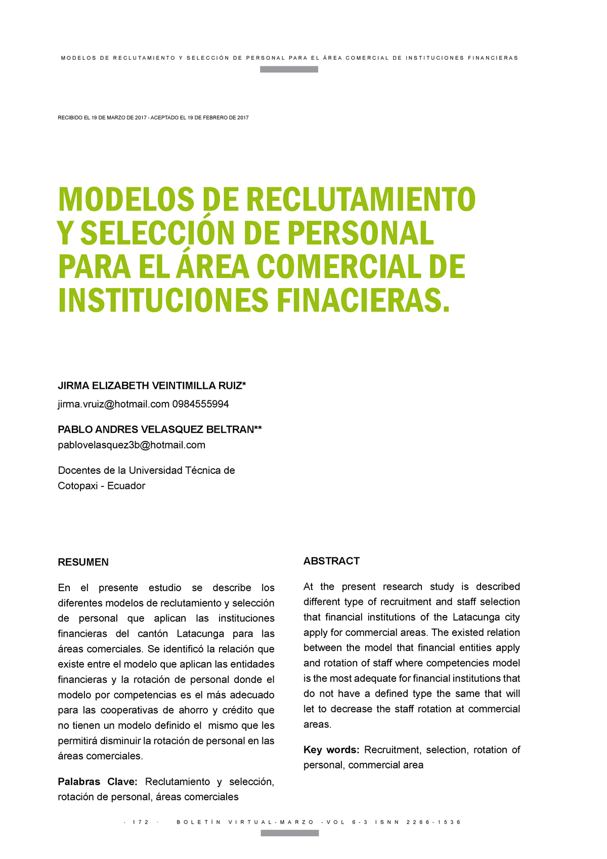 Dialnet-Modelos De Reclutamiento Y Seleccion De Personal - MODELOS DE  RECLUTAMIENTO Y SELECCIÓN DE - Studocu