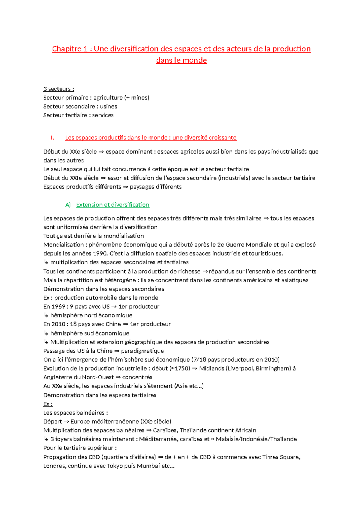 Une diversification des espaces et des acteurs de la production dans le ...