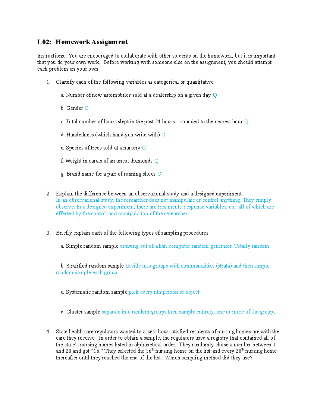 02 HW Assignment - L02: Homework Assignment Instructions: You are ...