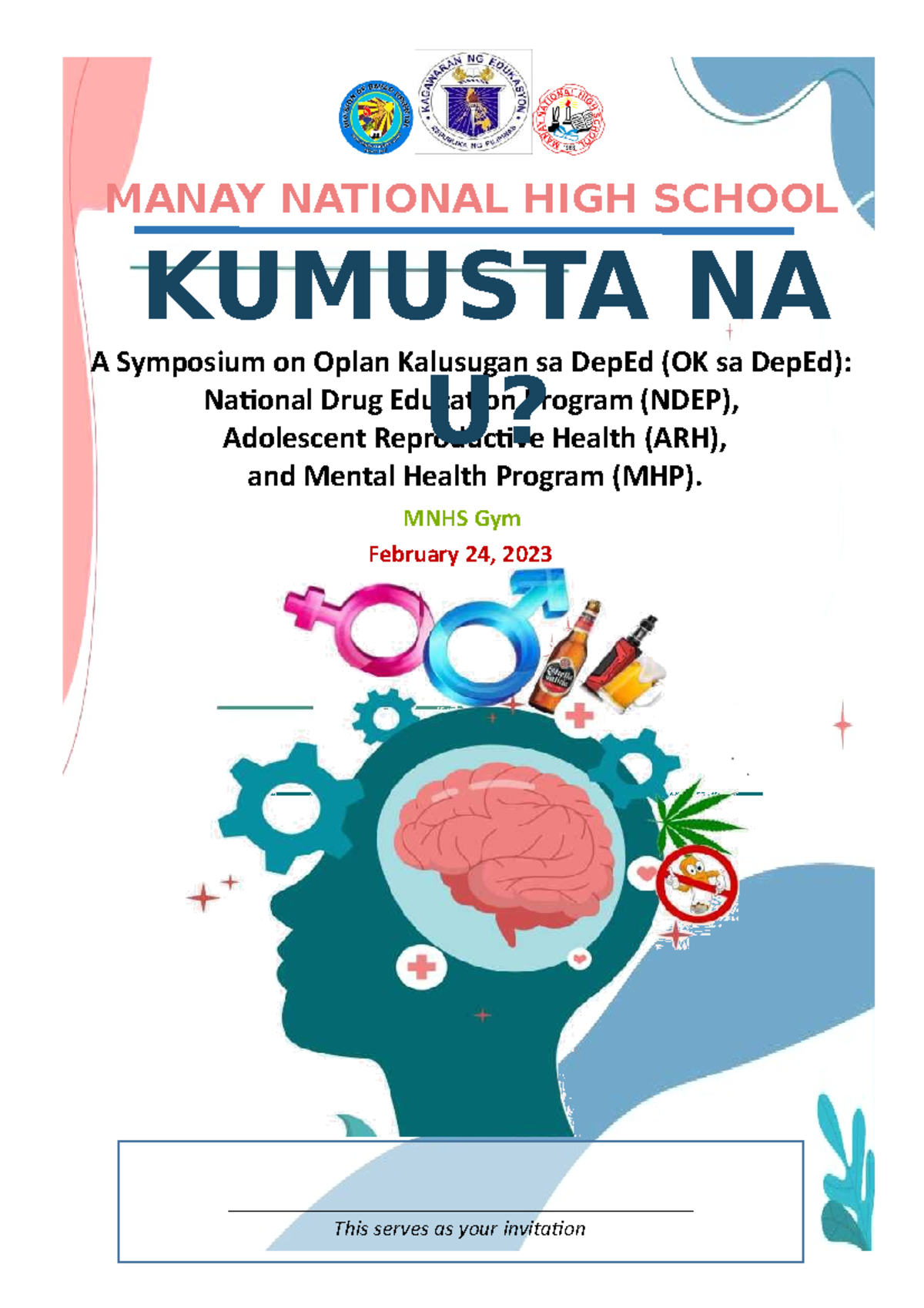 Program Invitation ARH cover MNHS Gym February 24, 2023 A