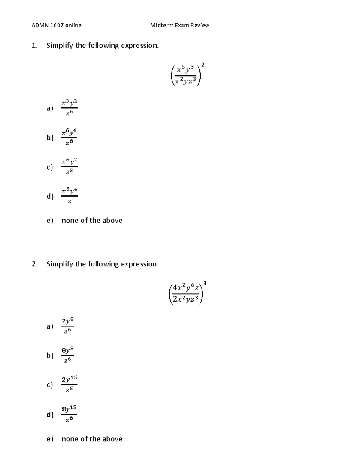 midterm-exam-review-with-solutions-simplify-the-following