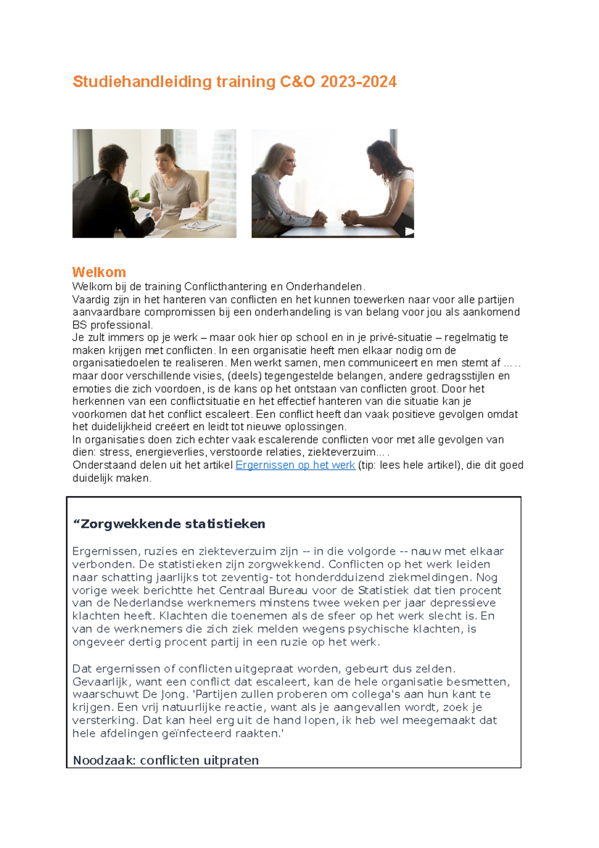 Studiehandleiding Training CO 2023-2024 - Studiehandleiding Training C ...