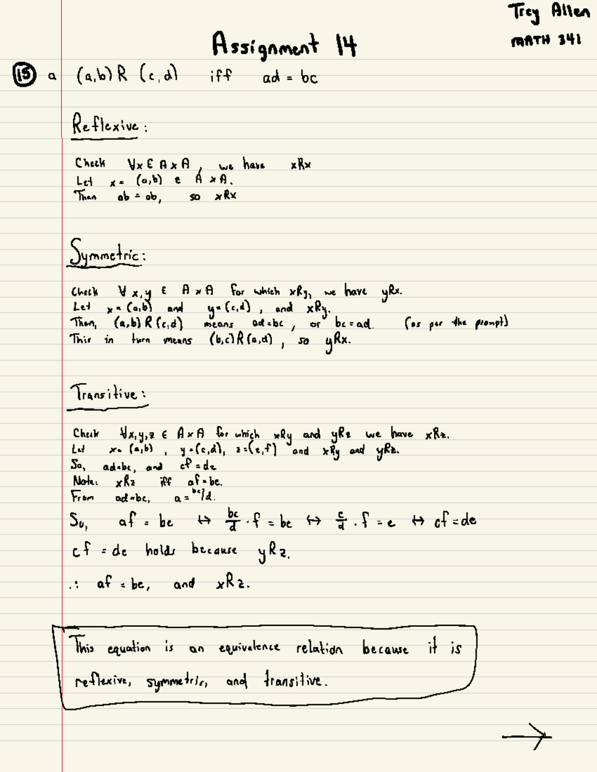 Assignment 14 Solutions Math 341 P Studocu