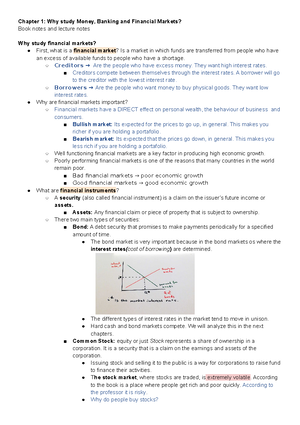 Economics Of Money, Banking, And Financial Markets Study Guide ...