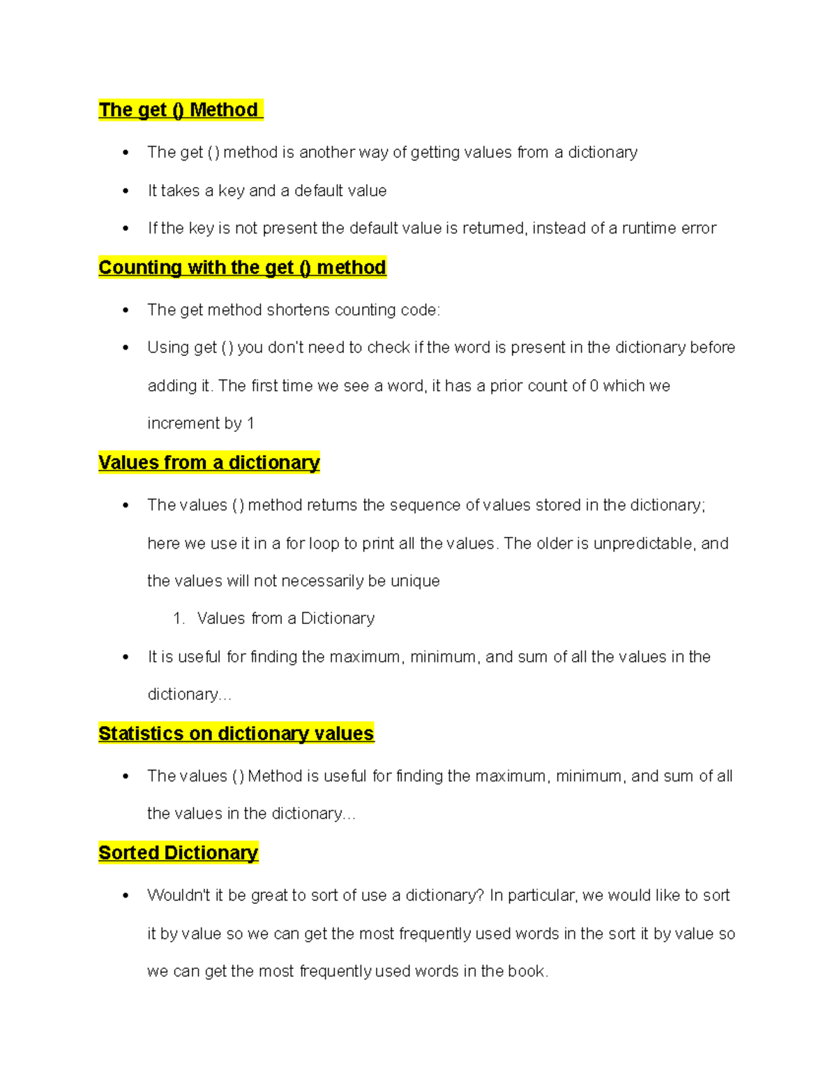 ECS 32A DAY49 - The get() method - The get () Method The get () method ...