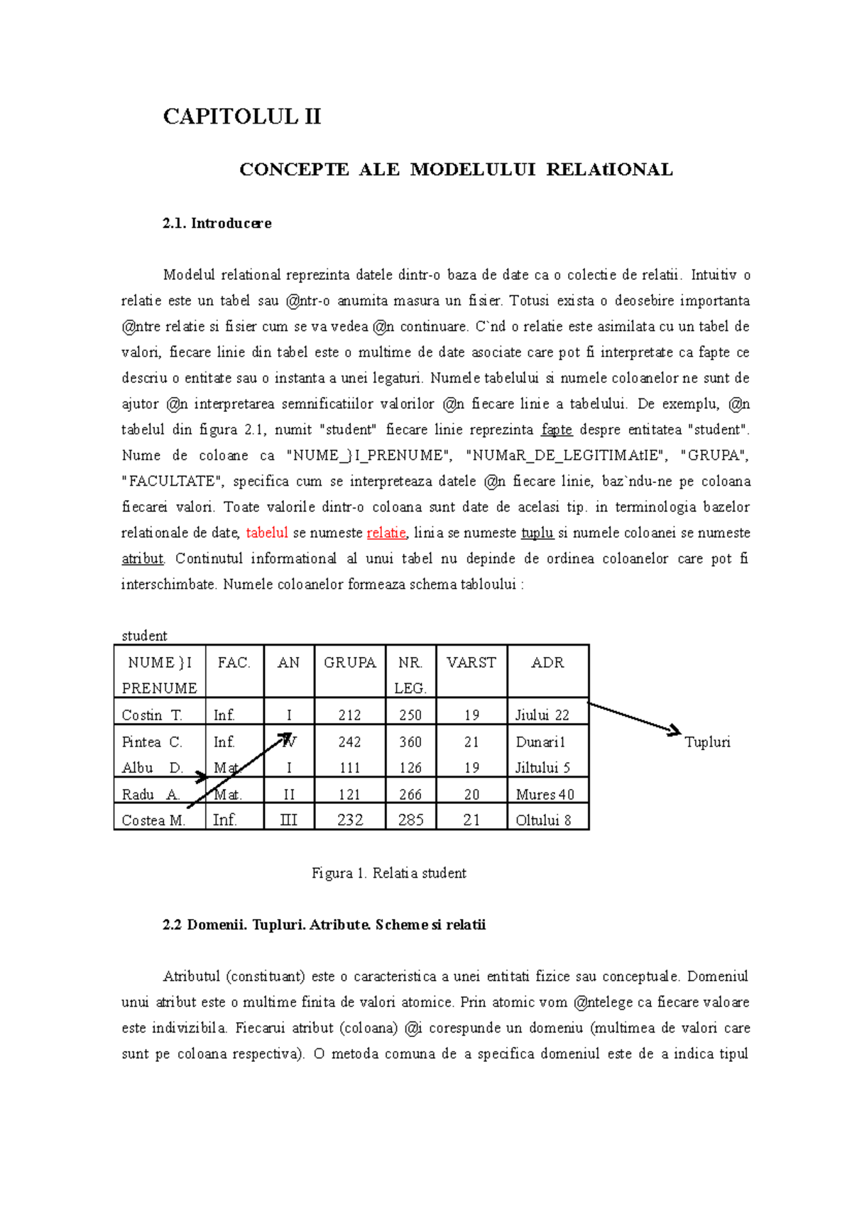 CAP02 - Summary Baze De Date In Ingineria Electrica - II ALE 2 ...