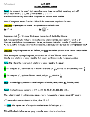 Trig - Section 3.3 UNIT Circle - MAT 1275 - Studocu