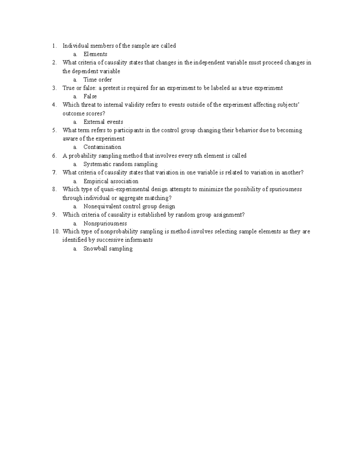 Exam 2 Review - Chapter 5,6,7 - Individual Members Of The Sample Are ...