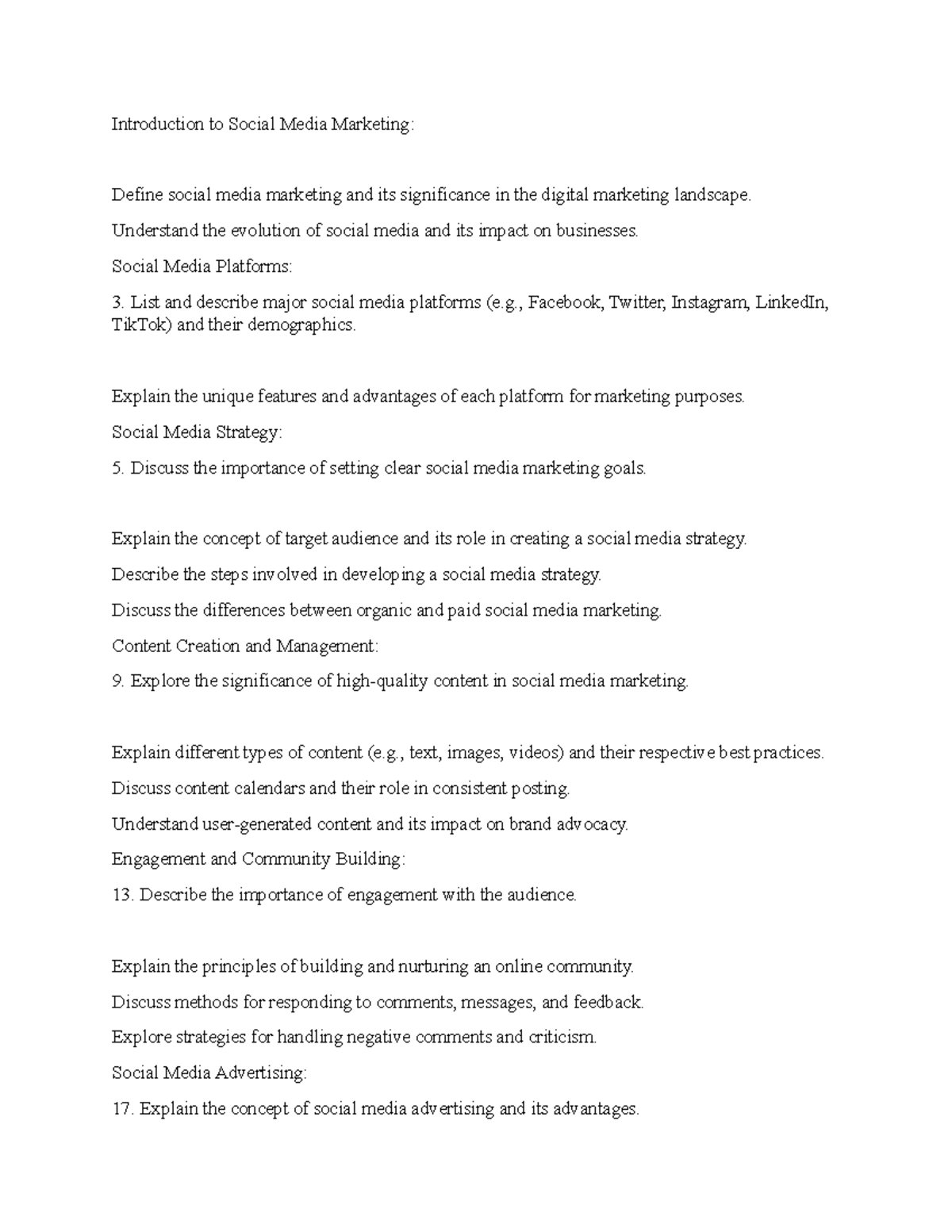 Social Media Marketing Guide 4 Introduction to Social Media Marketing Define social media