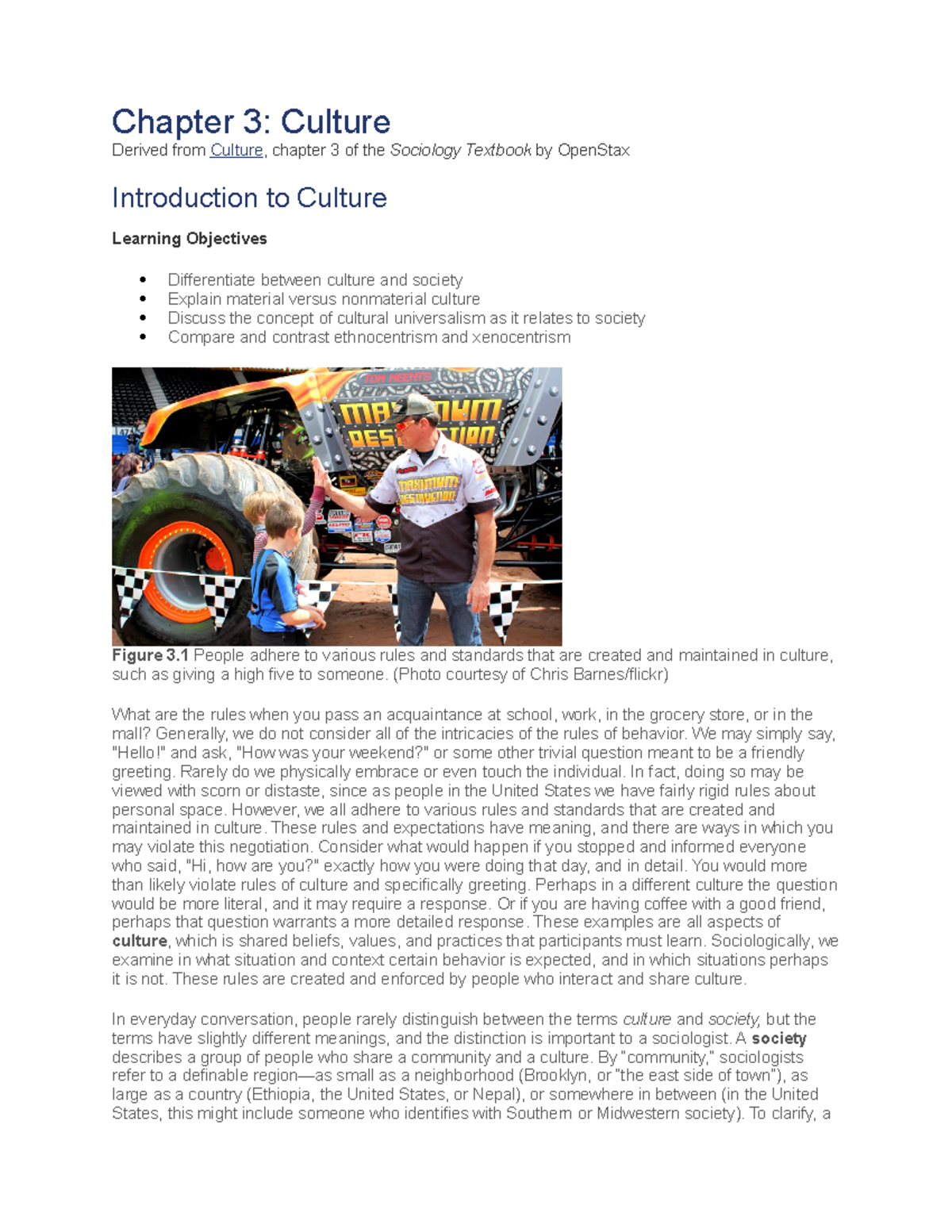 Material - CULTURE - Chapter 3: Culture Derived From Culture, Chapter 3 ...