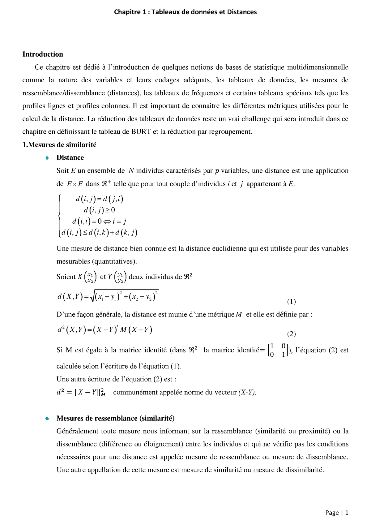 Chapitre 1 - Introduction Ce Chapitre Est Dédié à L’introduction De ...