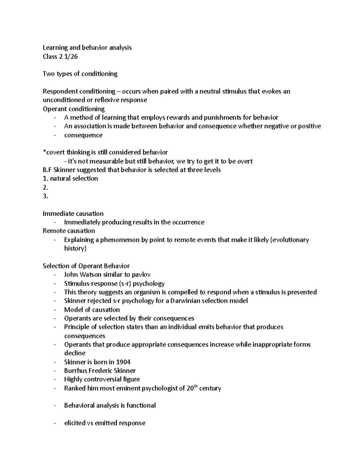 Learning and behavior analysis - Pupil dialating in light is an example ...