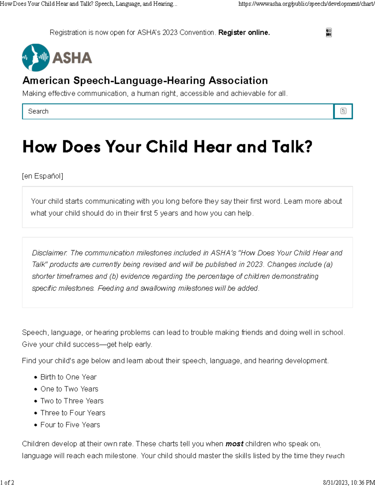 How Does Your Child Hear and Talk - Learn more about what your child ...
