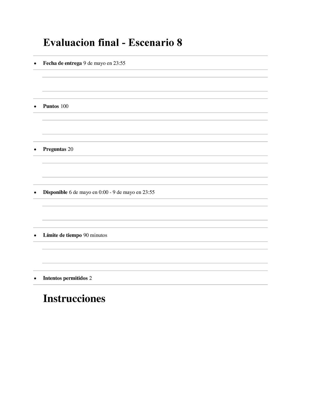 Evaluacion Final Matematicas Finacieras - Evaluacion Final - Escenario ...