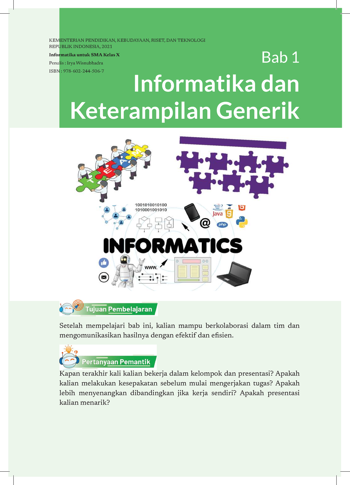 Buku Murid Informatika - Informatika Bab 1 - Fase E - Bab 1 Pengantar ...