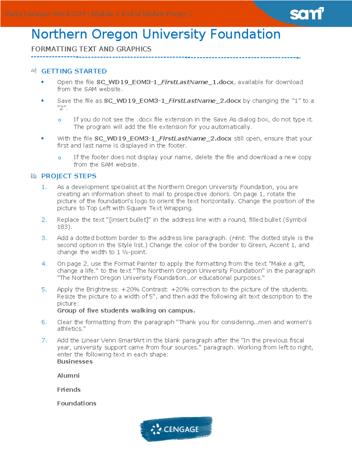 Instructions SC WD19 EOM3-1 - Northern Oregon University Foundation ...