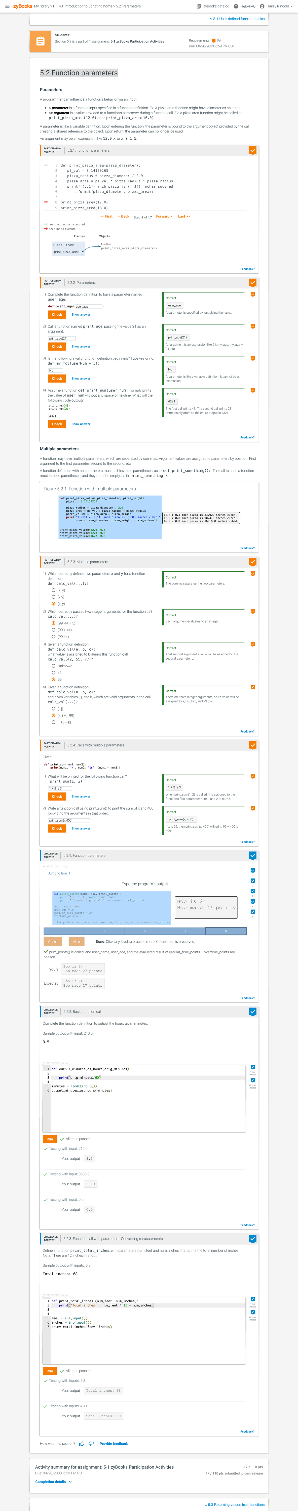 5.2 Function parameters - !5 User-defined function basics " Students ...