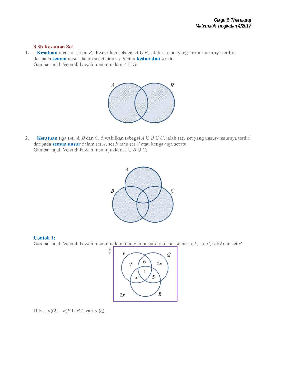 Contoh Soalan Matematik Tingkatan 4 Bab 3