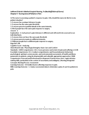 Adult Health Chapter 1 - LeMone & Burke's Medical-Surgical Nursing, 7e ...