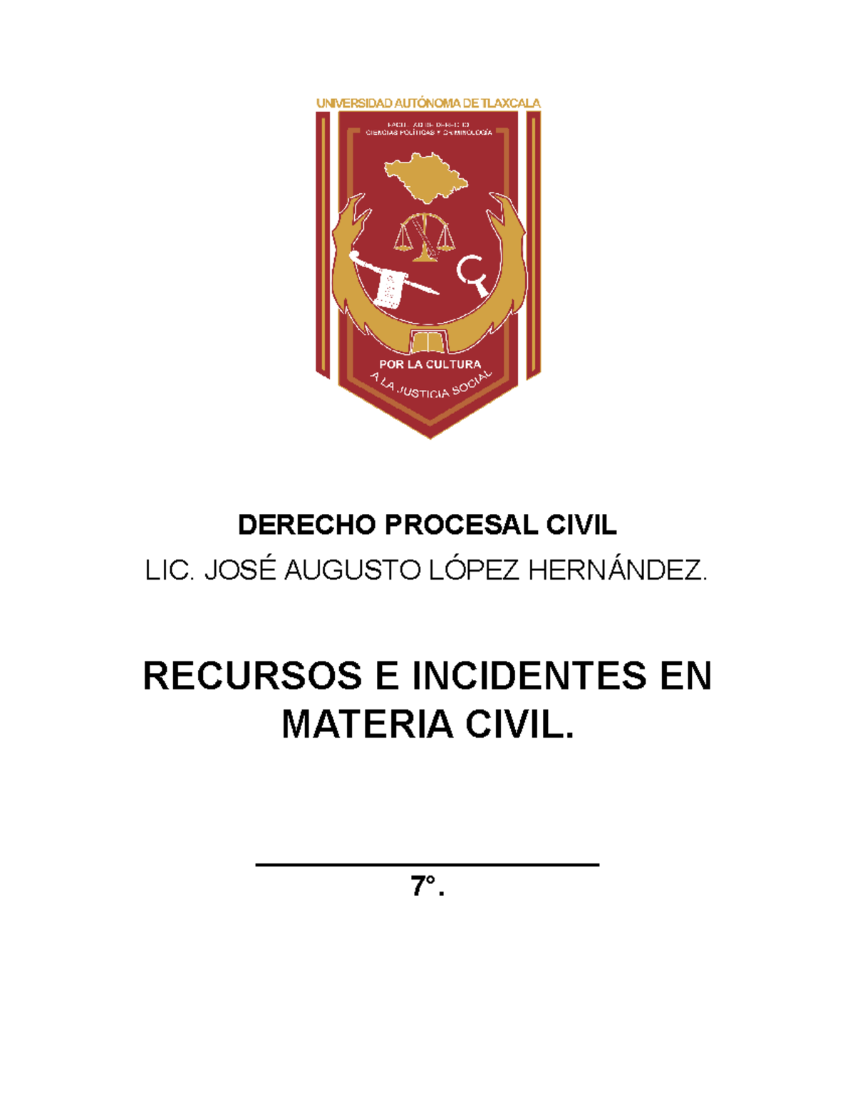 Recursos E Incidentes En Materia Civil Derecho Procesal Civil Lic