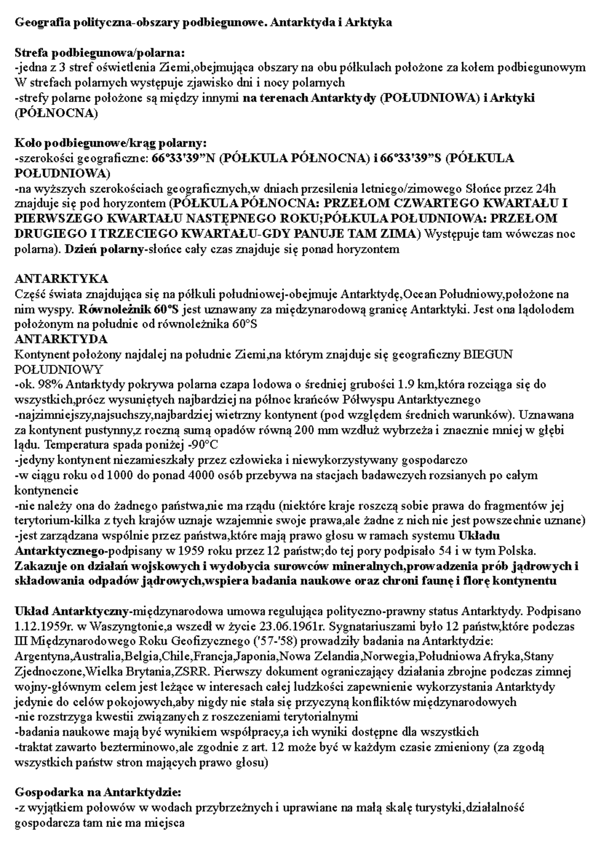 Sprawdzian Geografia Australia Arktyka I Antarktyda Planeta Nowa