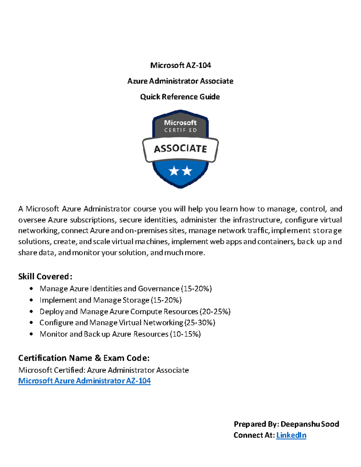 Azure - Apuntes para aprender - Microsoft AZ- Azure Administrator ...