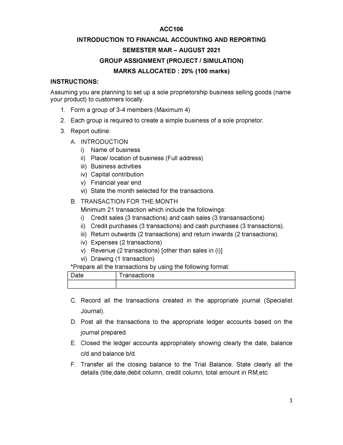 acc106 assignment introduction