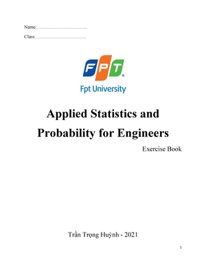 Montgomery Runger Applied Statistics And Probability For Engineers, 5th ...