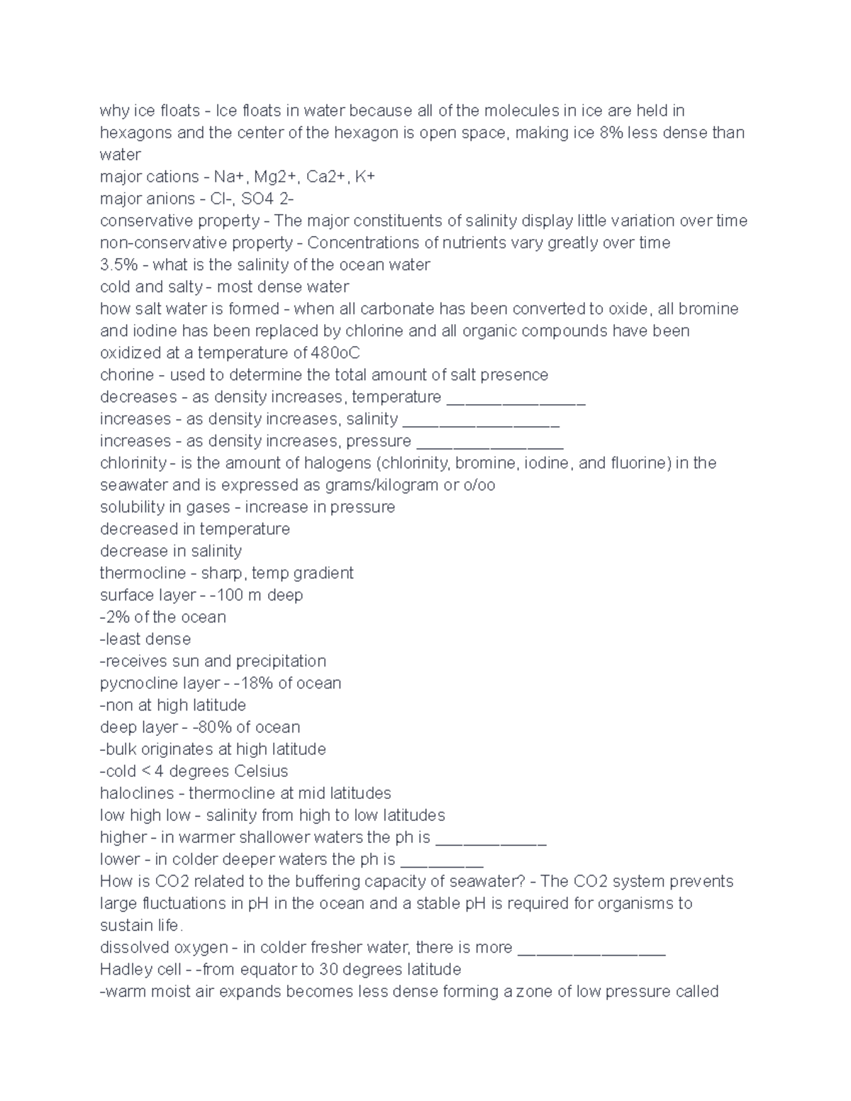 Mast200 2 Lecture notes 2 why ice floats Ice floats in water