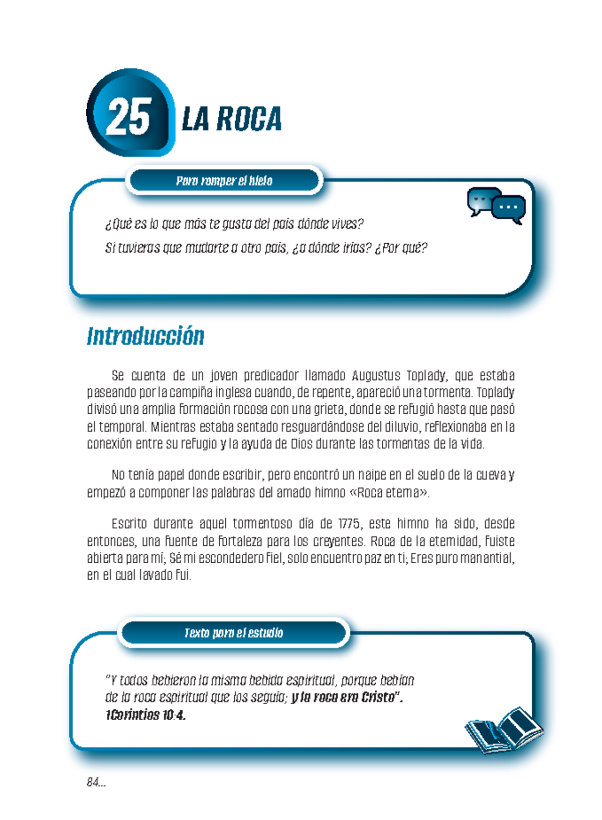25 LA ROCA - Todo genial - Para romper el hielo 84... Texto para el ...