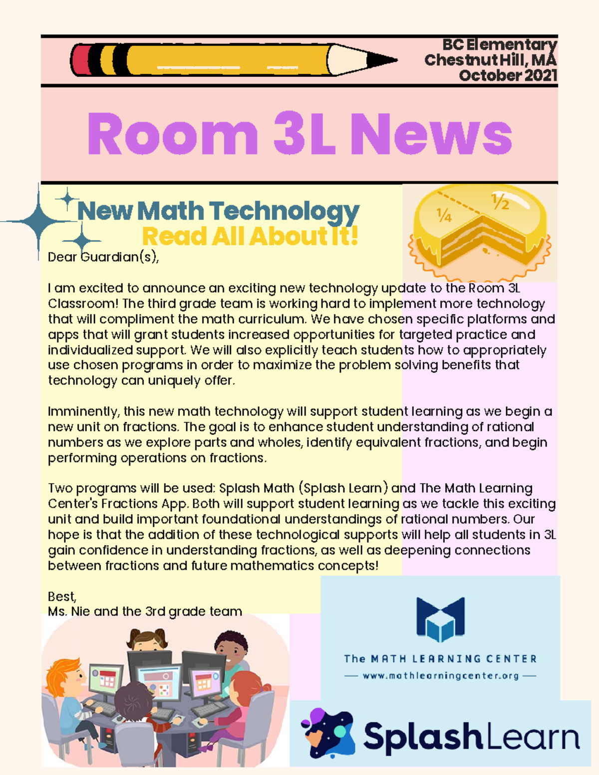 602920664 teaching math tech newsletter - BC Elementary Chestnut Hill ...