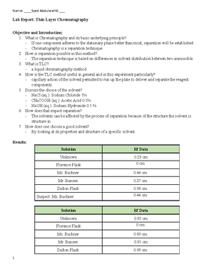 kinetics experiment lab report