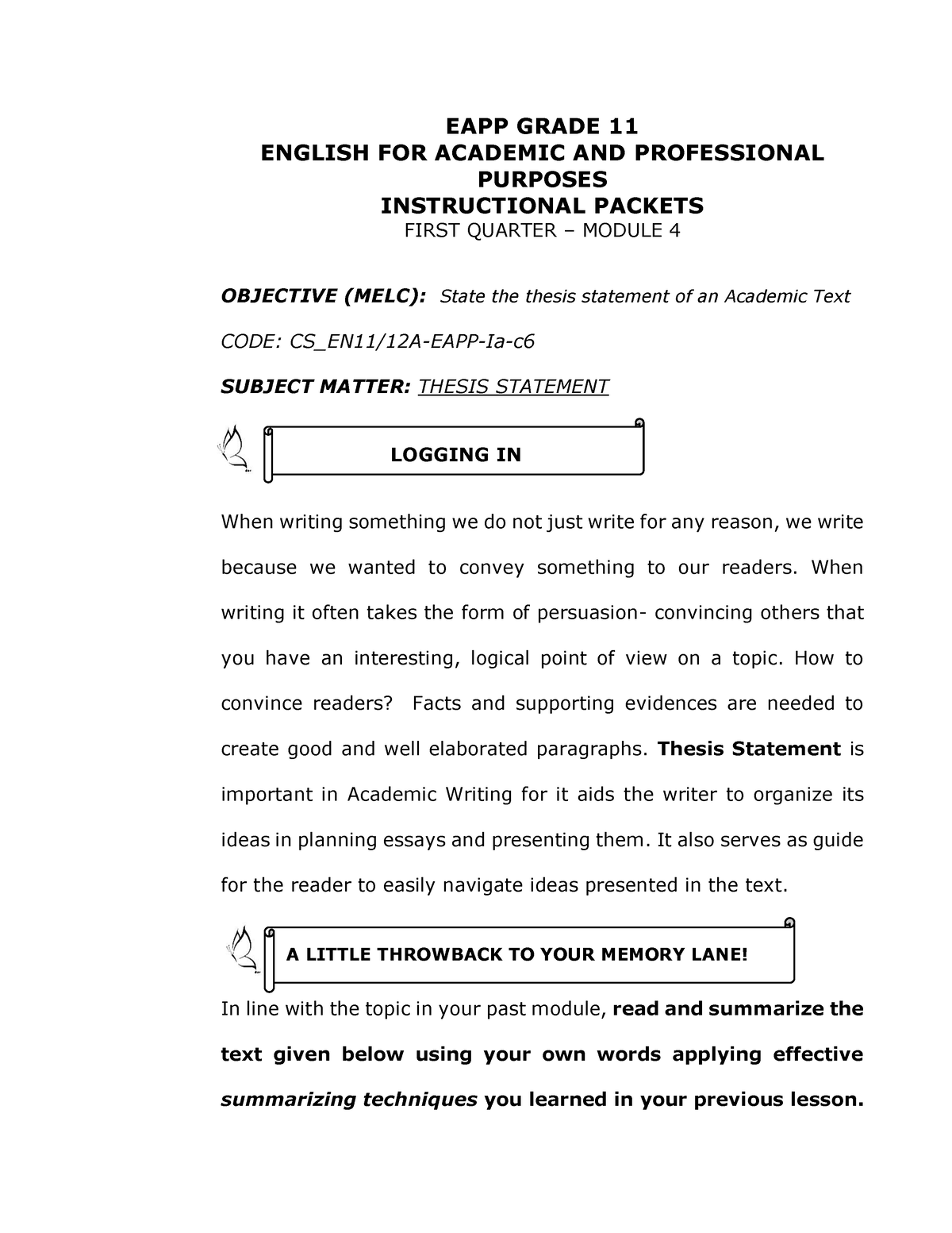 eapp thesis statement pdf